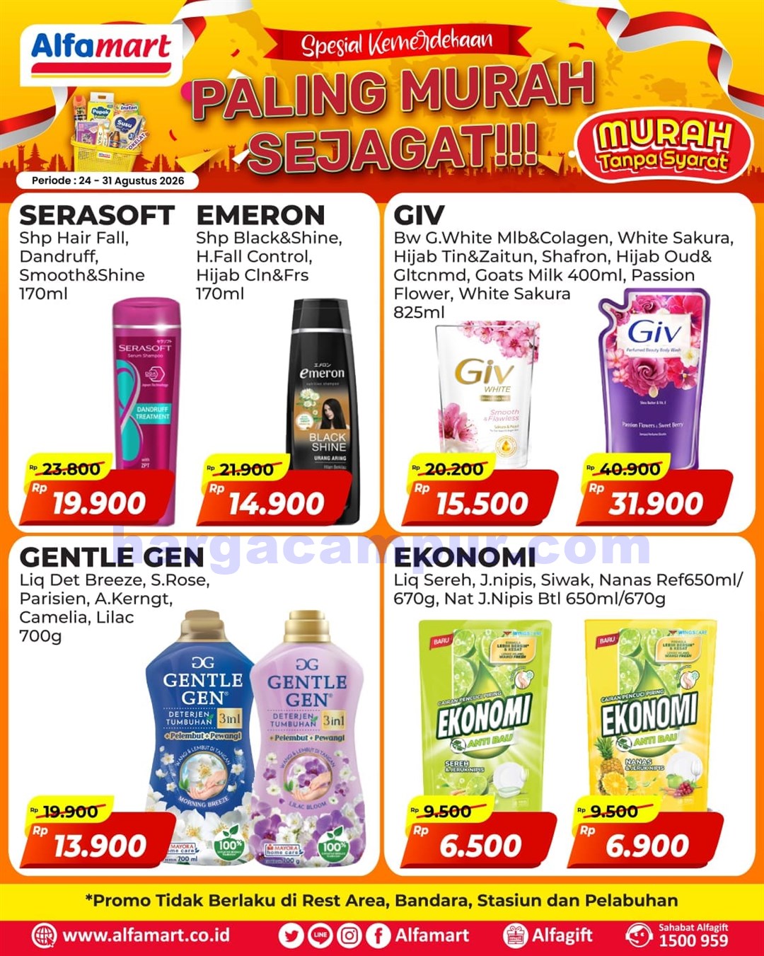 Katalog Alfamart Promo Terbaru 16 - 31 Agustus 2026 14 Promo Alfamart Paling Murah Sejagat 24 - 31 Agustus 2026.