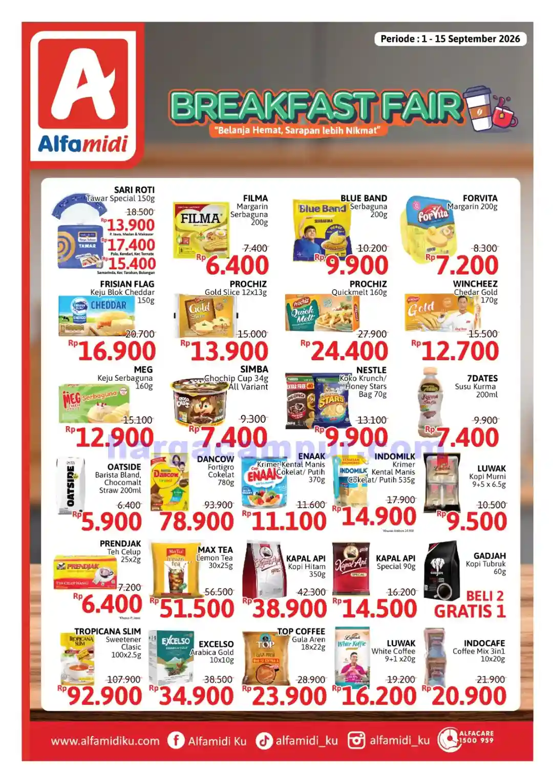 Promo Alfamidi Harga Spesial Member 1 - 15 September 2026 3 Promo Alfamidi Harga Spesial Breakfast Fair 1 - 15 September 2026