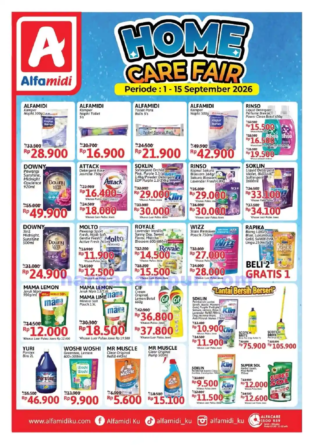Promo Alfamidi Harga Spesial Member 1 - 15 September 2026 4 Promo Alfamidi Harga Spesial Home Care Fair 1 - 15 September 2026