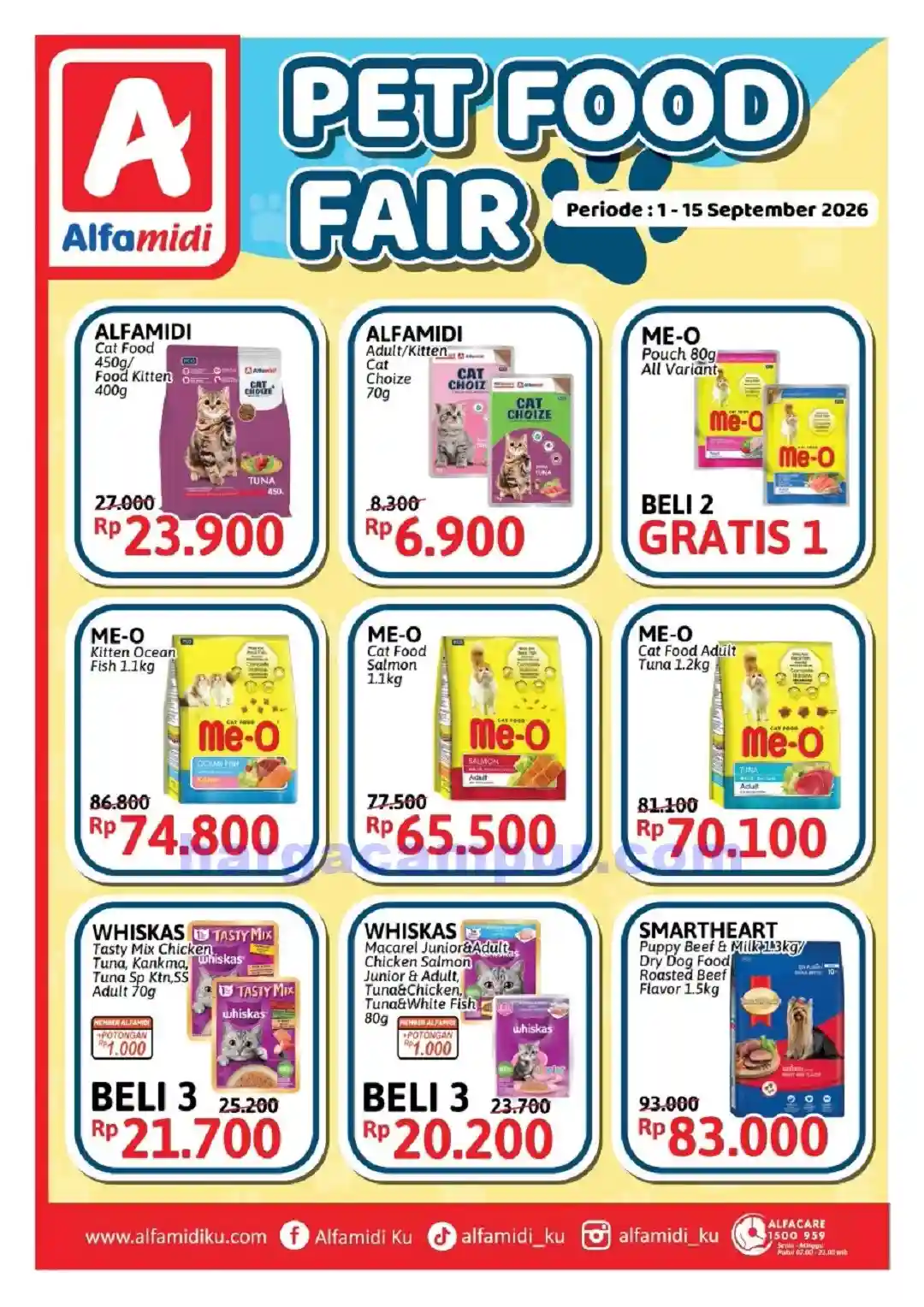Promo Alfamidi Harga Spesial Member 1 - 15 September 2026 5 Promo Alfamidi Harga Spesial Pet Food Fair 1 - 15 September 2026