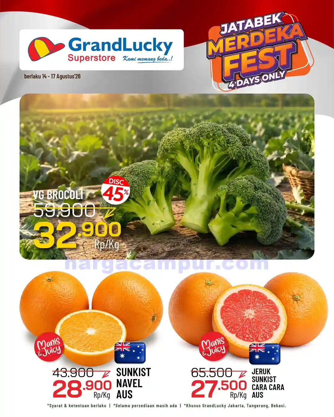 Promo GrandLucky Weekend Super Deals 21 - 23 Agustus 2026 4 Promo GrandLucky Weekend Super Deals 14 16 Agustus 2026 11
