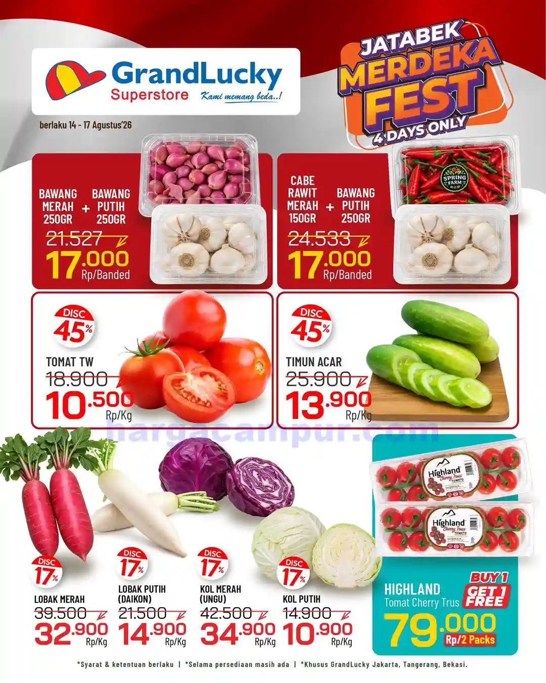 Promo GrandLucky Weekend Super Deals 21 - 23 Agustus 2026 3 Promo GrandLucky Weekend Super Deals 14 16 Agustus 2026 12