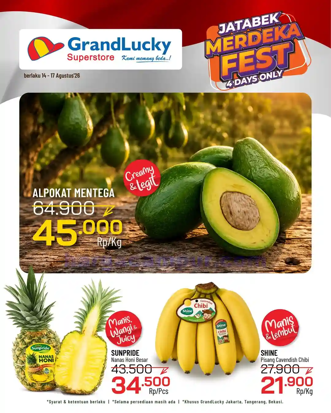 Promo GrandLucky Weekend Super Deals 21 - 23 Agustus 2026 2 Promo GrandLucky Weekend Super Deals 14 16 Agustus 2026 13