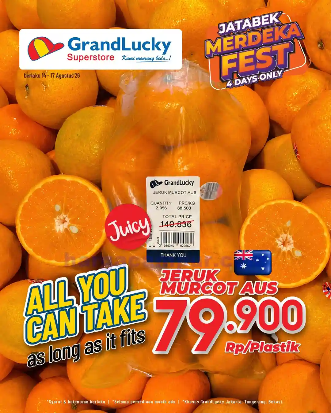 Promo GrandLucky Weekend Super Deals 21 - 23 Agustus 2026 1 Promo GrandLucky Weekend Super Deals 14 16 Agustus 2026 14