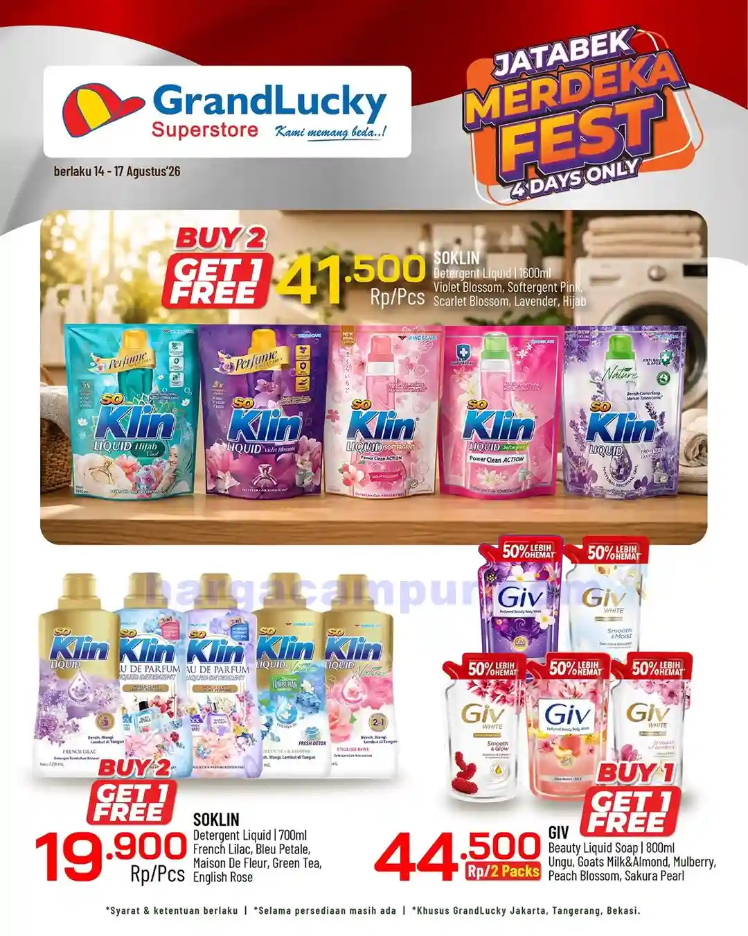 Promo GrandLucky Weekend Super Deals 21 - 23 Agustus 2026 13 Promo GrandLucky Weekend Super Deals 14 16 Agustus 2026 2