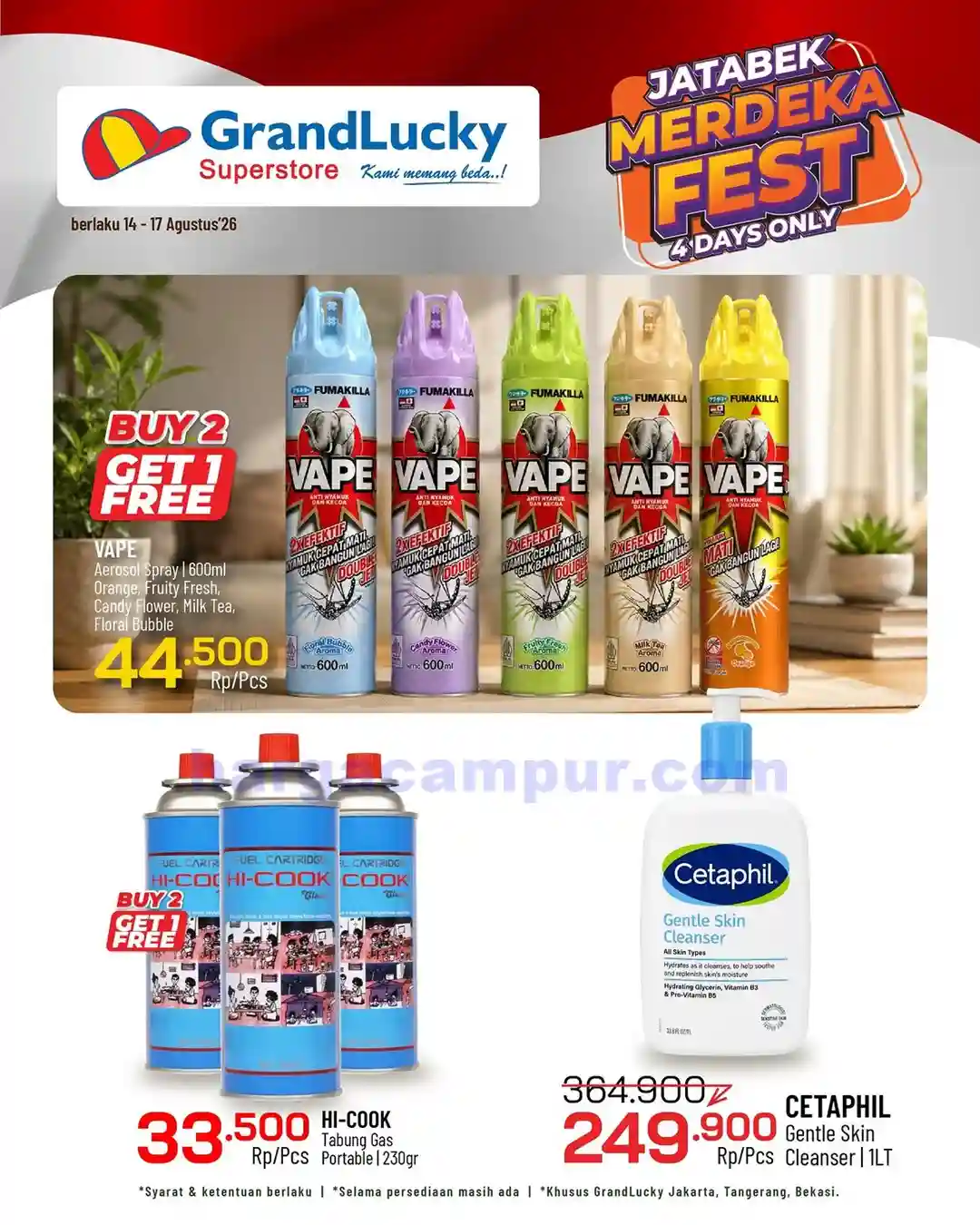 Promo GrandLucky Weekend Super Deals 21 - 23 Agustus 2026 12 Promo GrandLucky Weekend Super Deals 14 16 Agustus 2026 3