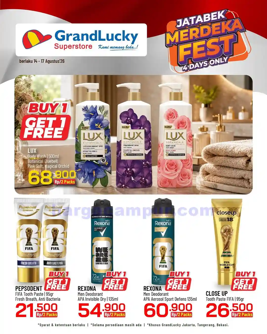 Promo GrandLucky Weekend Super Deals 21 - 23 Agustus 2026 11 Promo GrandLucky Weekend Super Deals 14 16 Agustus 2026 4