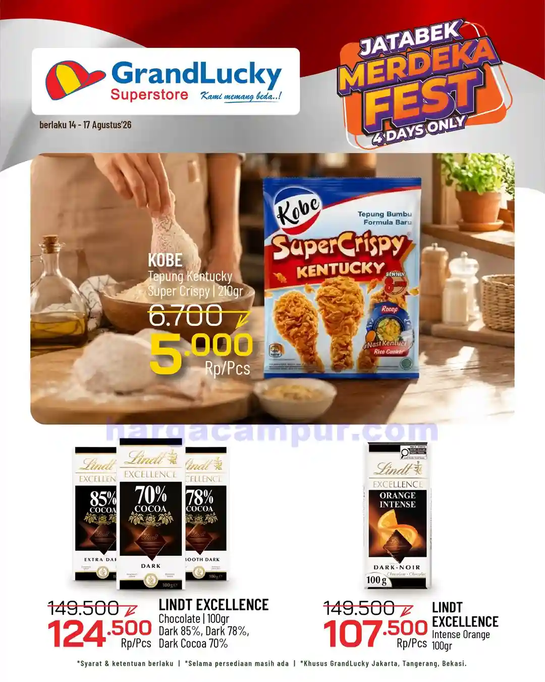Promo GrandLucky Weekend Super Deals 21 - 23 Agustus 2026 9 Promo GrandLucky Weekend Super Deals 14 16 Agustus 2026 6
