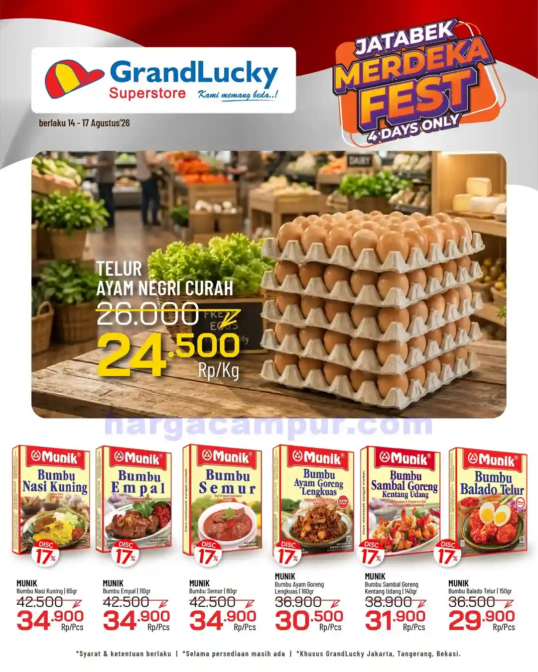 Promo GrandLucky Weekend Super Deals 21 - 23 Agustus 2026 6 Promo GrandLucky Weekend Super Deals 14 16 Agustus 2026 9