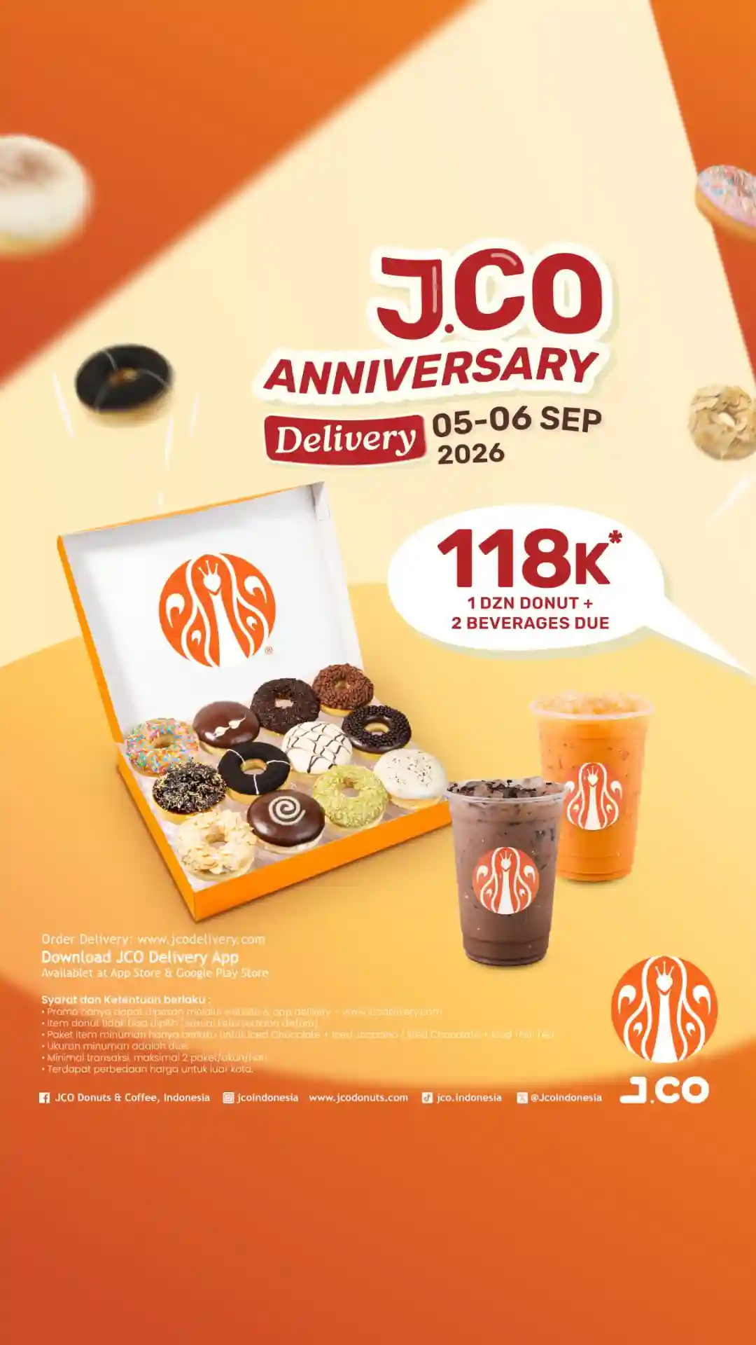 Promo JCO 2 Lusin Donat 118 Ribu Terbaru 5 - 6 September 2026 1 Promo JCO 2 Lusin Donat 118 Ribu Terbaru 5 - 6 September 2026