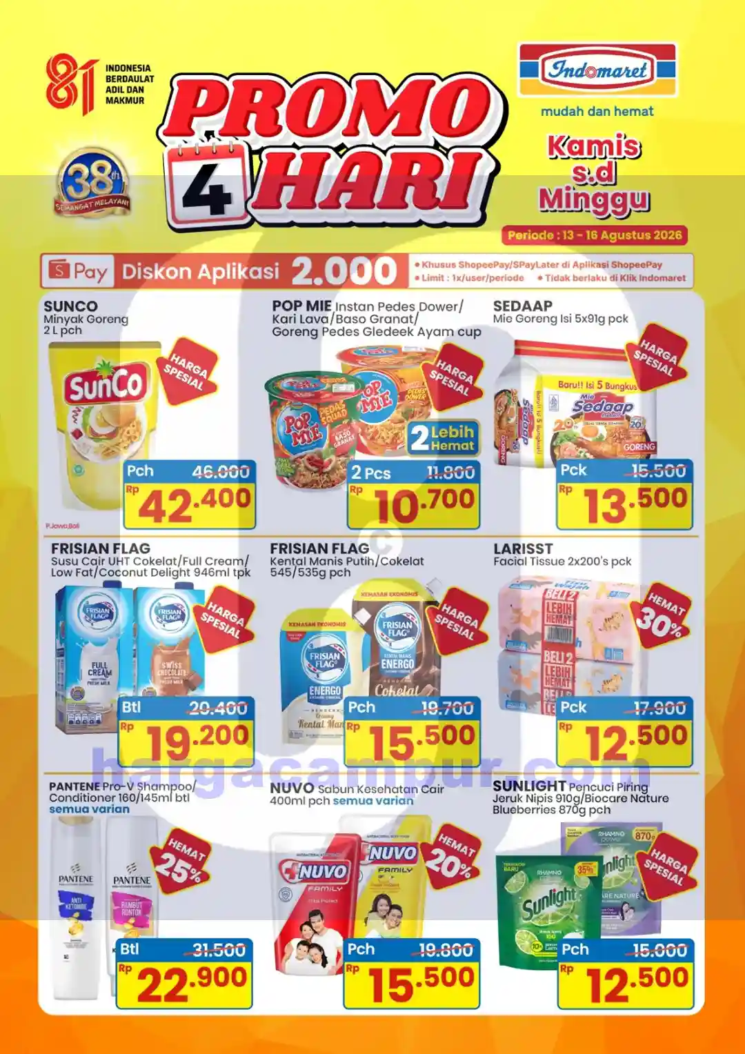 Promo Indomaret 4 Hari Terbaru 13 - 16 Agustus 2026 1 Promo Indomaret 4 Hari Terbaru 13 - 16 Agustus 2026.