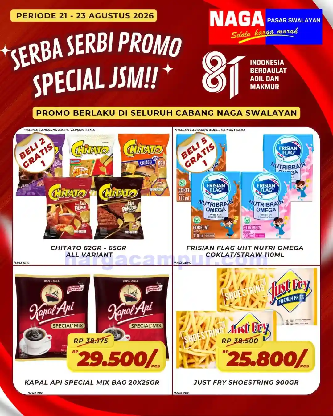 Promo Naga Swalayan Weekend Terbaru 21 - 23 Agustus 2026 1 Promo Naga Swalayan Weekend Terbaru 21 23 Agustus 2026 3