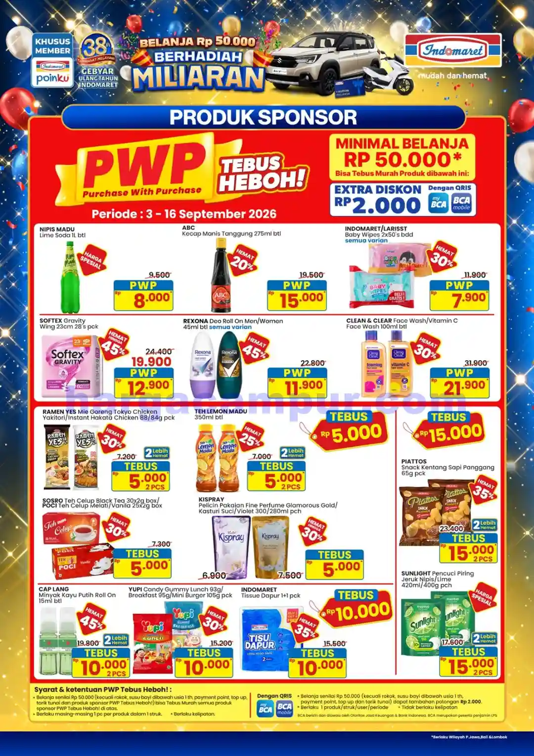 Promo PWP Indomaret Purchase With Purchase 3 - 9 September 2026 1 Promo PWP Indomaret Purchase With Purchase 3 - 9 September 2026.