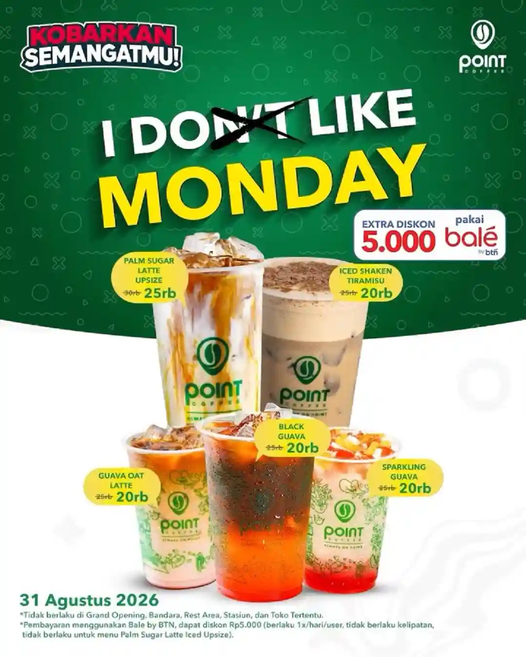 Promo Point Coffee I Like Monday Diskon Hingga 50% Setiap Senin 1 Promo Point Coffee I Like Monday Diskon 31 Agustus 2026 2