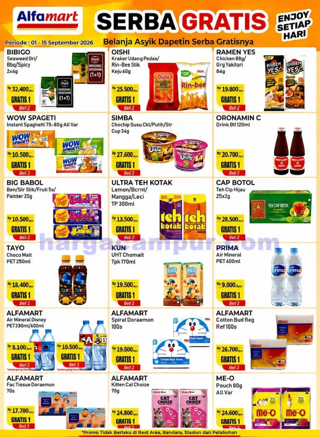 Promo Serba Gratis Alfamart Terbaru 1 - 15 September 2026 1 Promo Serba Gratis Alfamart Terbaru 1 - 15 September 2026.