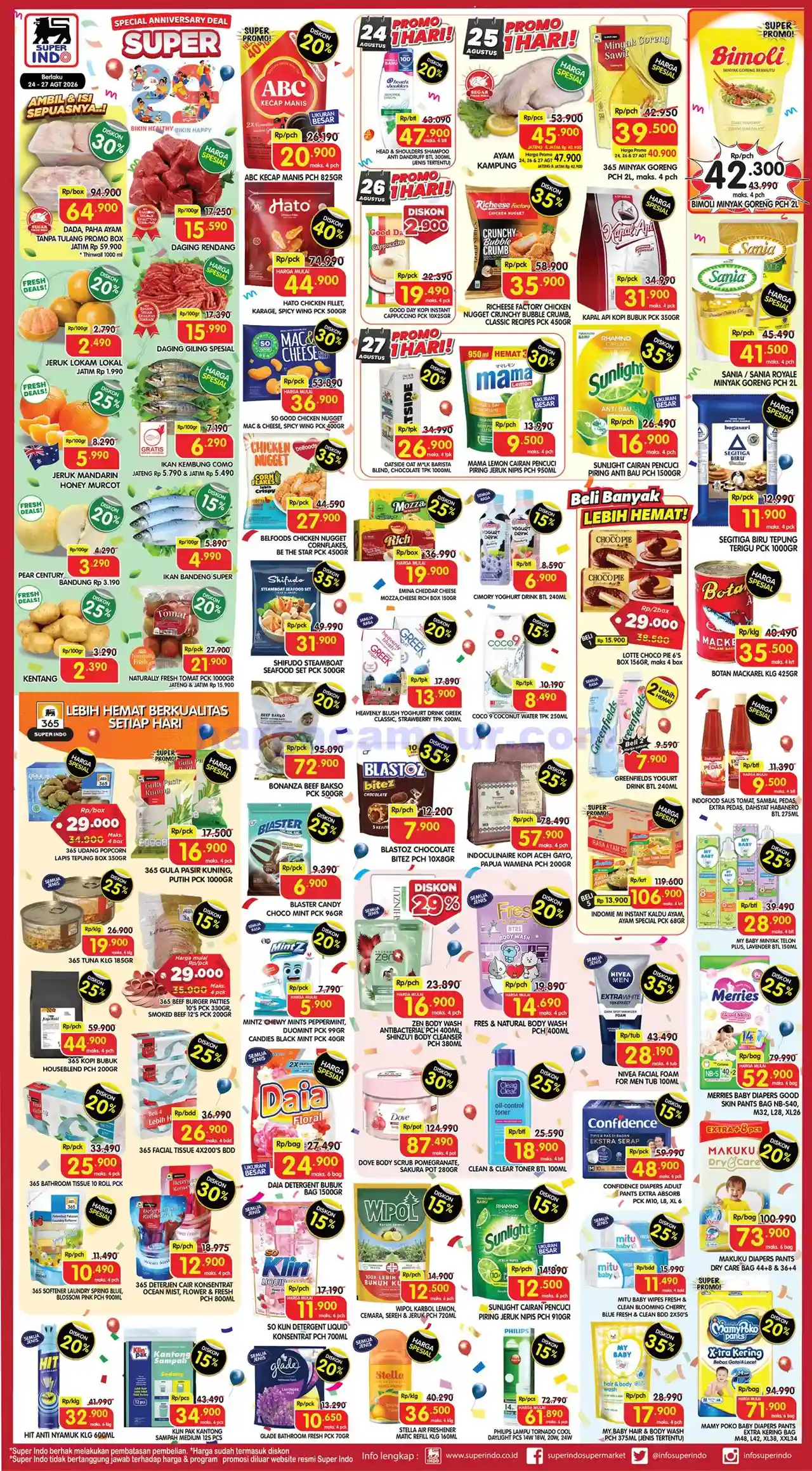 Katalog Promo JSM Superindo Weekday Terbaru 24 - 30 Agustus 2026.