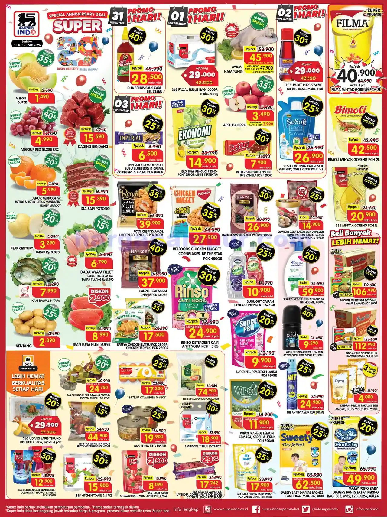 Katalog Promo JSM Superindo Weekday Terbaru 31 Agustus - 6 September 2026.
