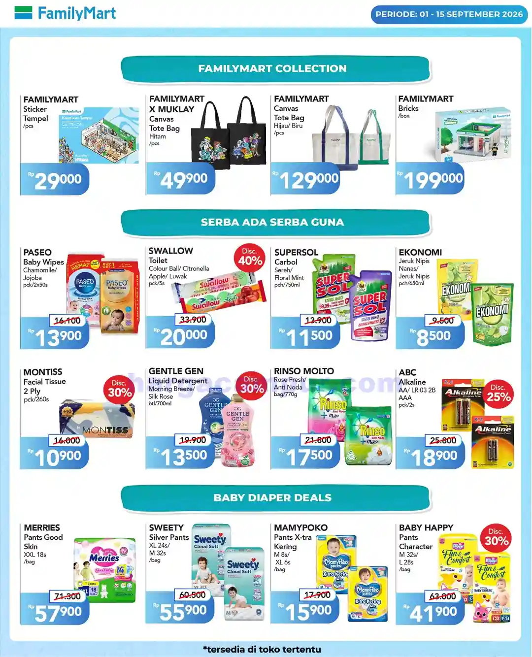 Katalog Promo JSM FamilyMart Terbaru 18 - 20 September 2026 11 Katalog Promo FamilyMart Terbaru 1 - 15 September 2026.