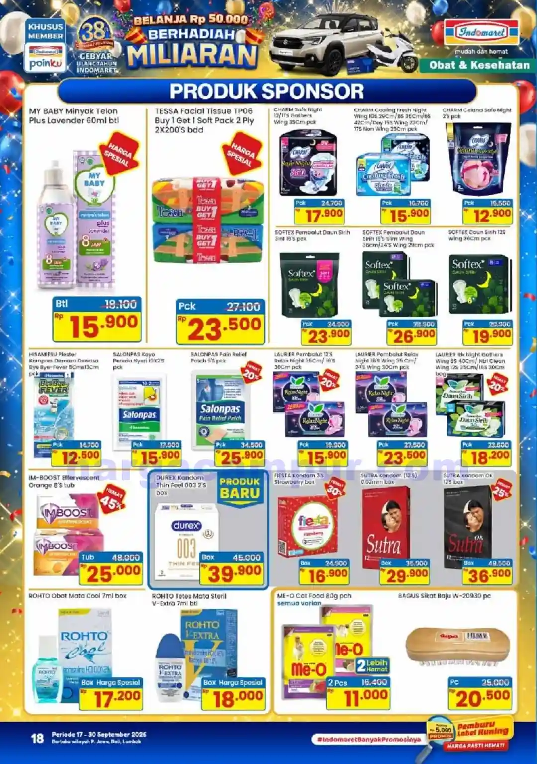 Katalog Indomaret Promo Terbaru 17 - 23 September 2026 18 Katalog Promo Indomaret Terbaru 17 30 September 2026 18