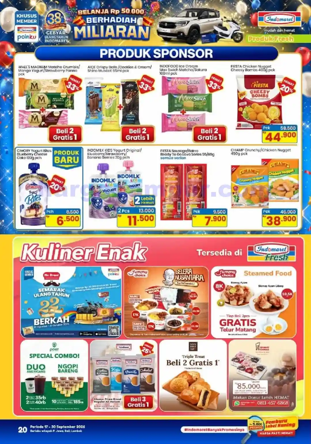 Katalog Indomaret Promo Terbaru 17 - 23 September 2026 20 Katalog Indomaret Promo Terbaru 16 - 22 September 2026.