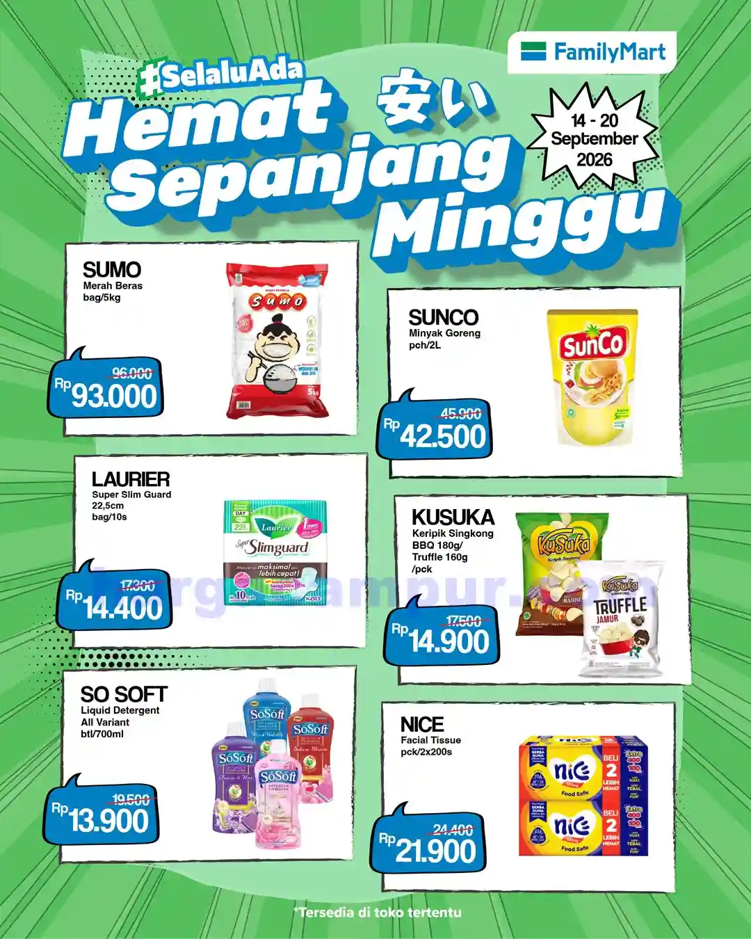 Katalog Promo JSM FamilyMart Terbaru 18 - 20 September 2026 3 Katalog Promo JSM FamilyMart Terbaru 14 - 20 September 2026.