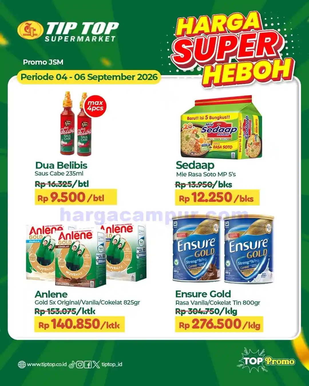 Katalog Promo JSM TIPTOP Swalayan Terbaru 4 - 6 September 2026 5 Katalog Promo JSM TIPTOP Swalayan Terbaru 4 6 September 2026 4