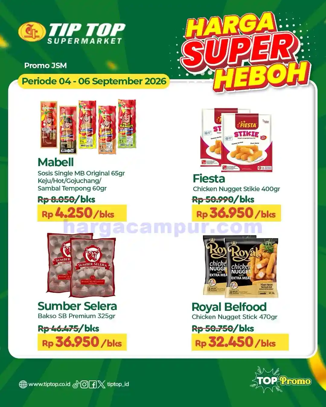 Katalog Promo JSM TIPTOP Swalayan Terbaru 4 - 6 September 2026 4 Katalog Promo JSM TIPTOP Swalayan Terbaru 4 6 September 2026 5