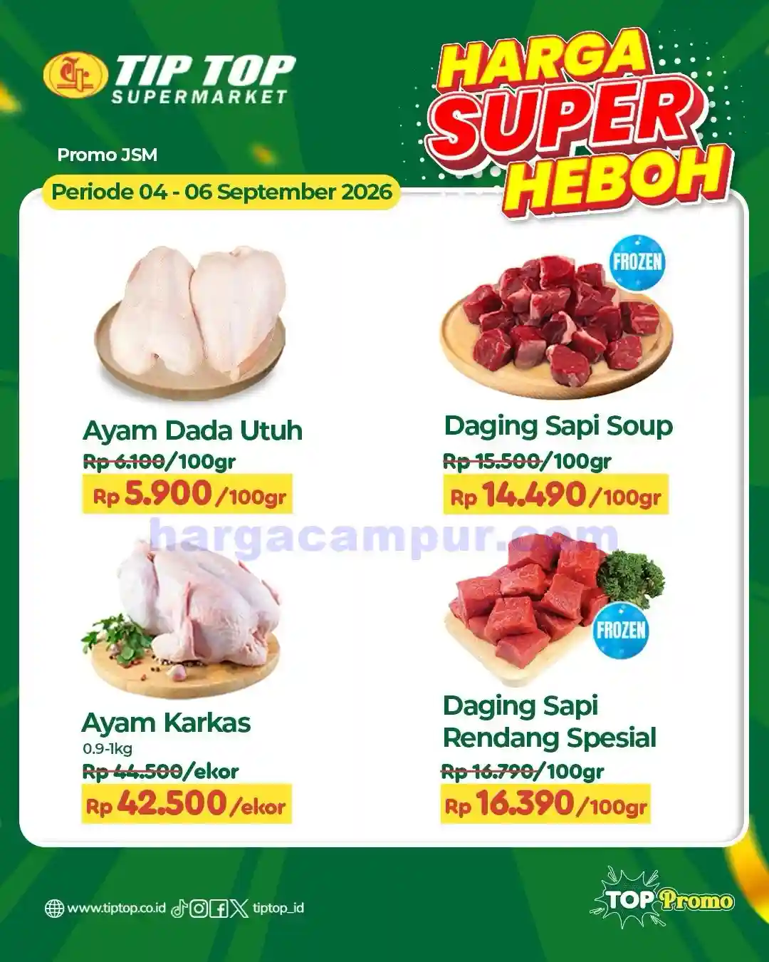 Katalog Promo JSM TIPTOP Swalayan Terbaru 4 - 6 September 2026 3 Katalog Promo JSM TIPTOP Swalayan Terbaru 4 6 September 2026 6