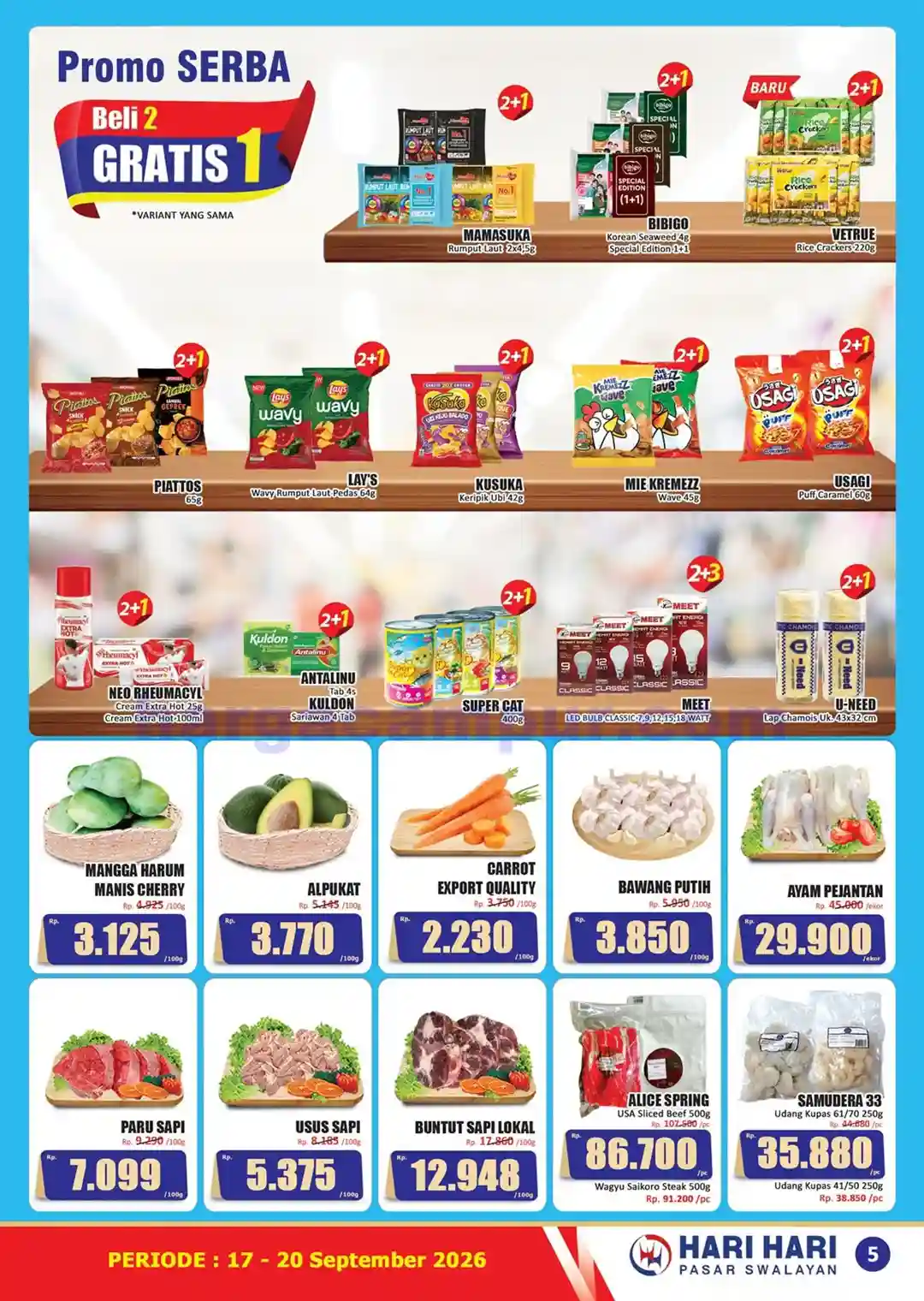 Promo KJSM Hari Hari Pasar Swalayan 24 - 27 September 2026 5 Katalog Promo KJSM HARI HARI Pasar Swalayan 17 20 September 2026 5