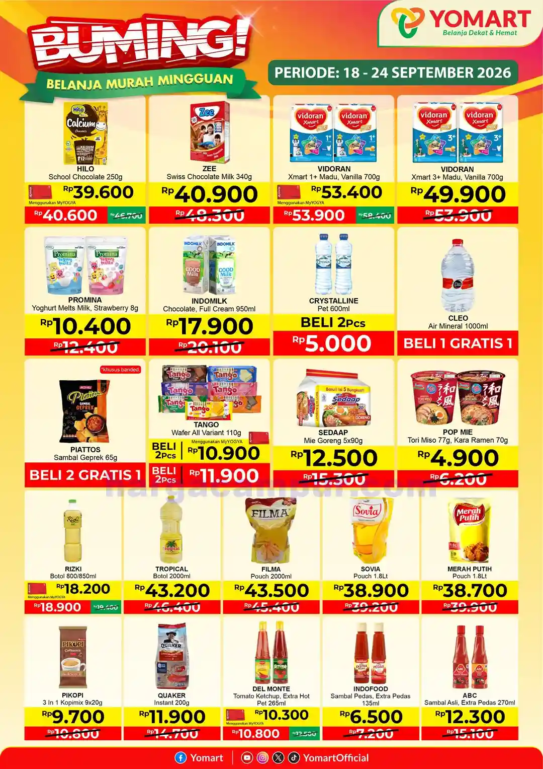 Katalog Promo Yomart Weekend Terbaru 25 Sep - 1 Okt 2026 1 Katalog Promo Yomart Weekend Terbaru 18 24 September 2026 1