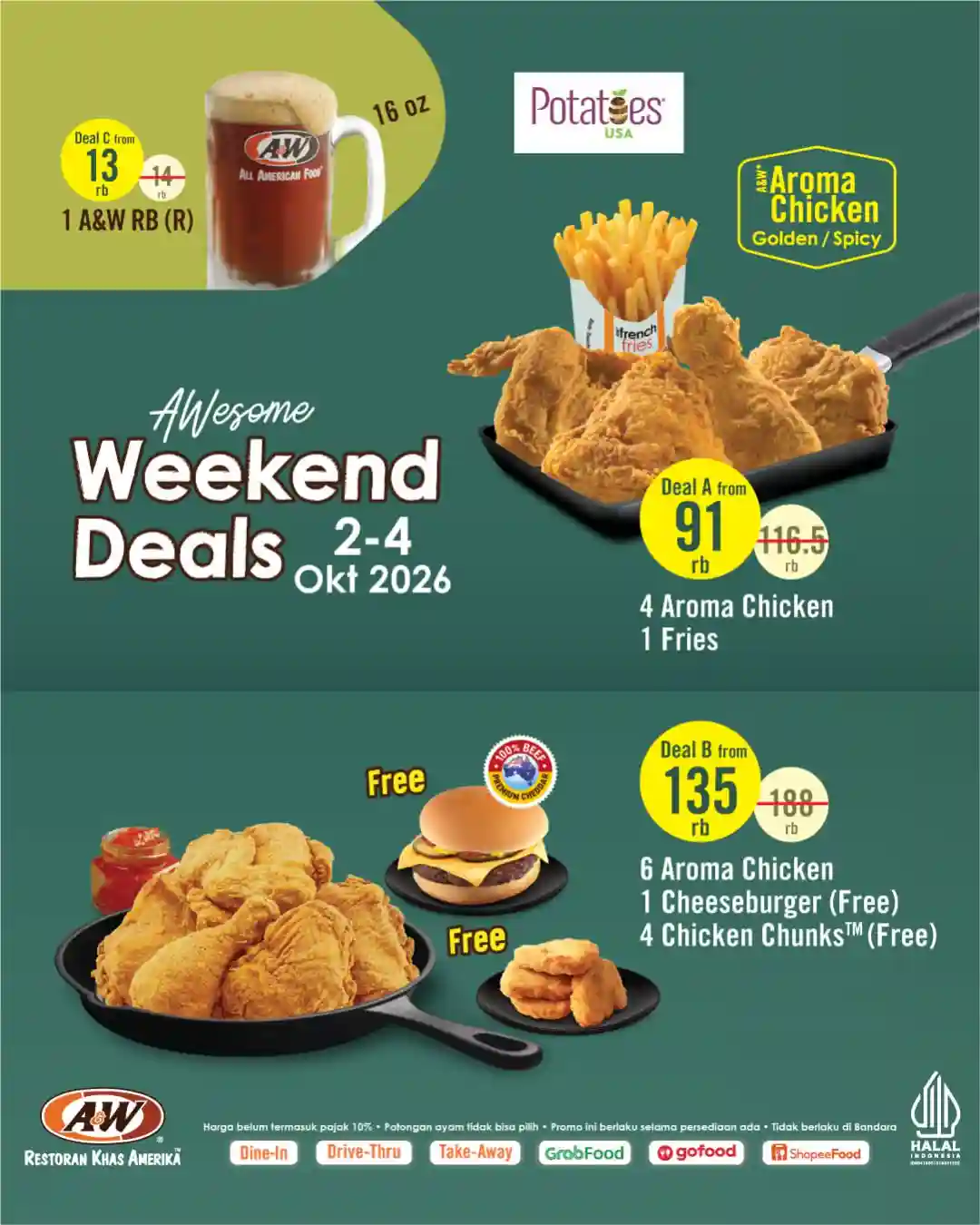 Promo AW Weekend Deals Terbaru 2 - 4 Oktober 2026 1 Promo AW Weekend Deals Terbaru 2 - 4 Oktober 2026.