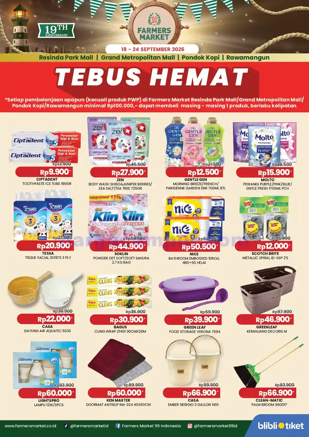 Promo Farmers Market Weekend Terbaru 25 - 27 September 2026 3 Promo Farmers Market Weekend Terbaru 18 - 20 September 2026.