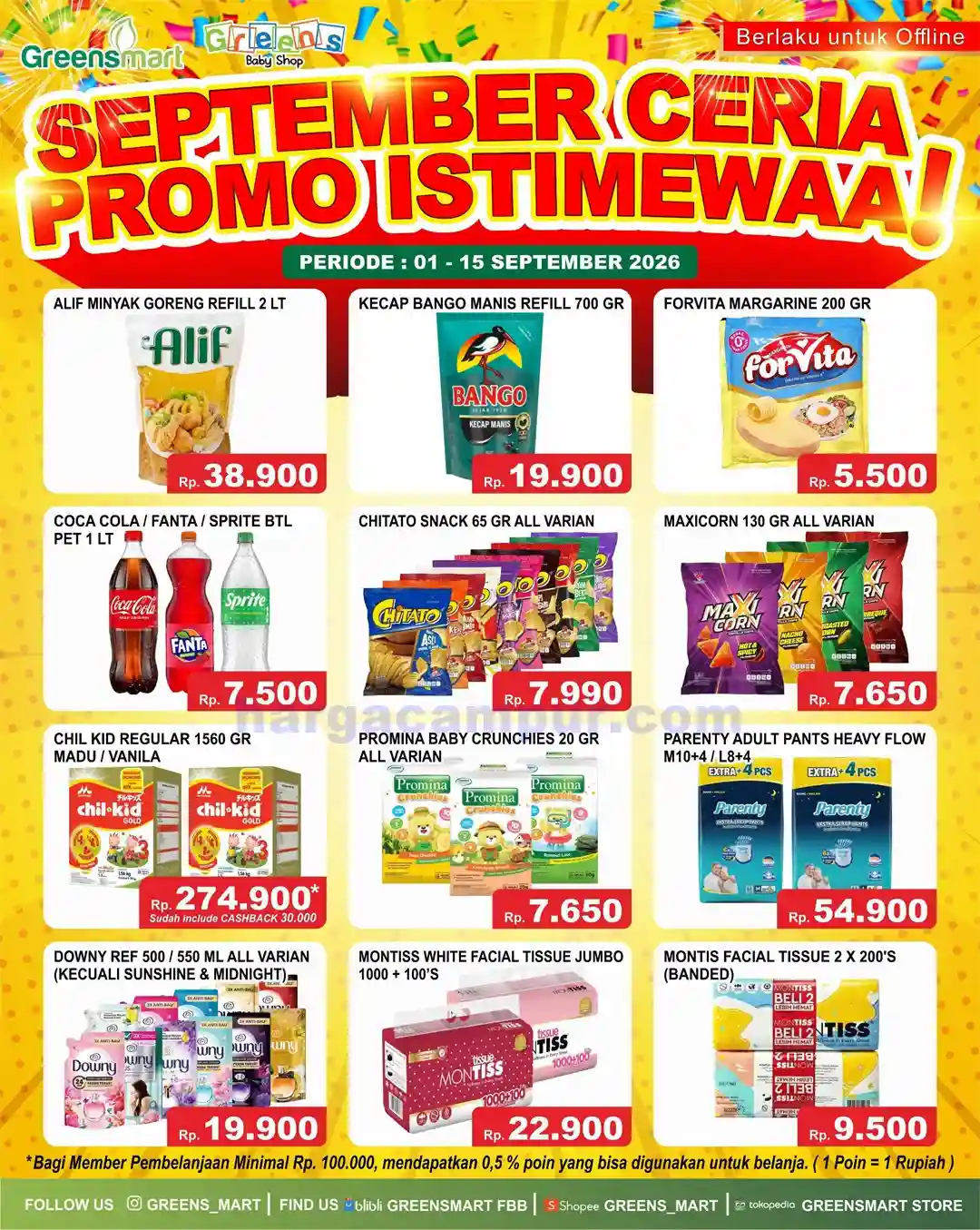 Promo Greensmart Weekend Terbaru 11 - 13 September 2026 1 Promo Greensmart Weekend Terbaru 4 - 6 September 2026.