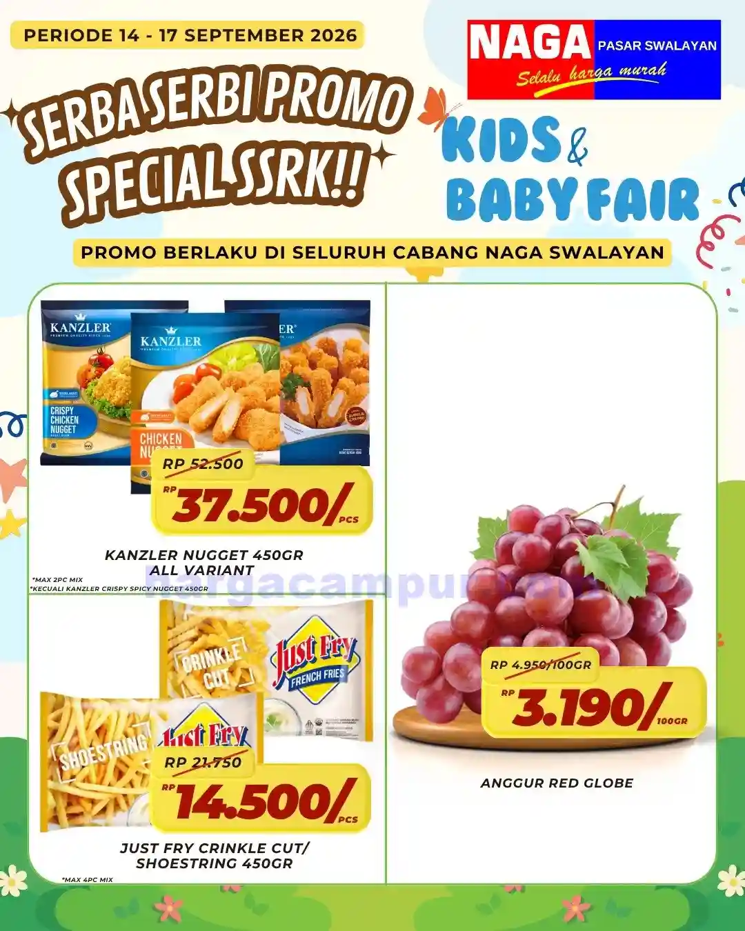 Promo Naga Swalayan Weekday Terbaru 21 - 24 September 2026 3 Promo Naga Swalayan Weekday Terbaru 14 - 17 September 2026.