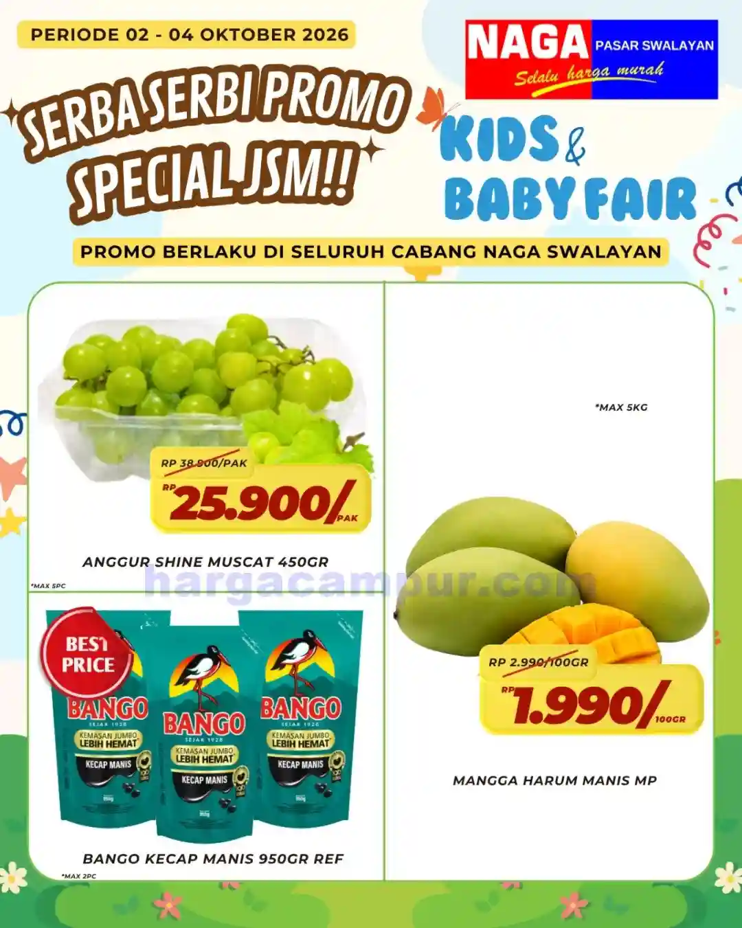 Promo Naga Swalayan Weekend Terbaru 2 - 4 Oktober 2026 3 Promo Naga Swalayan Weekend Terbaru 2 - 4 Oktober 2026.