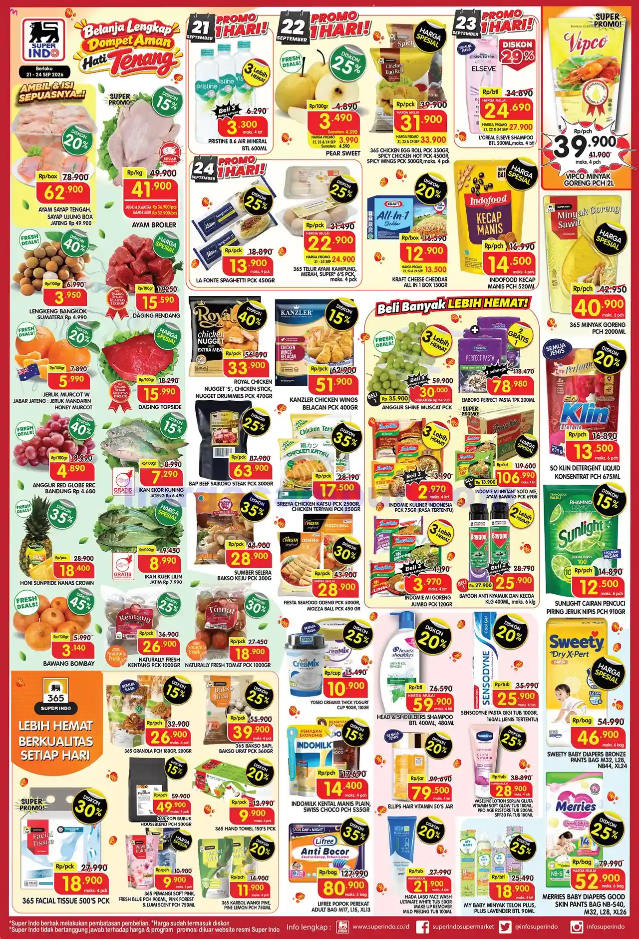 Promo Superindo Weekday Terbaru 21 - 24 September 2026 1 Promo Superindo Weekday Terbaru 21 - 24 September 2026.