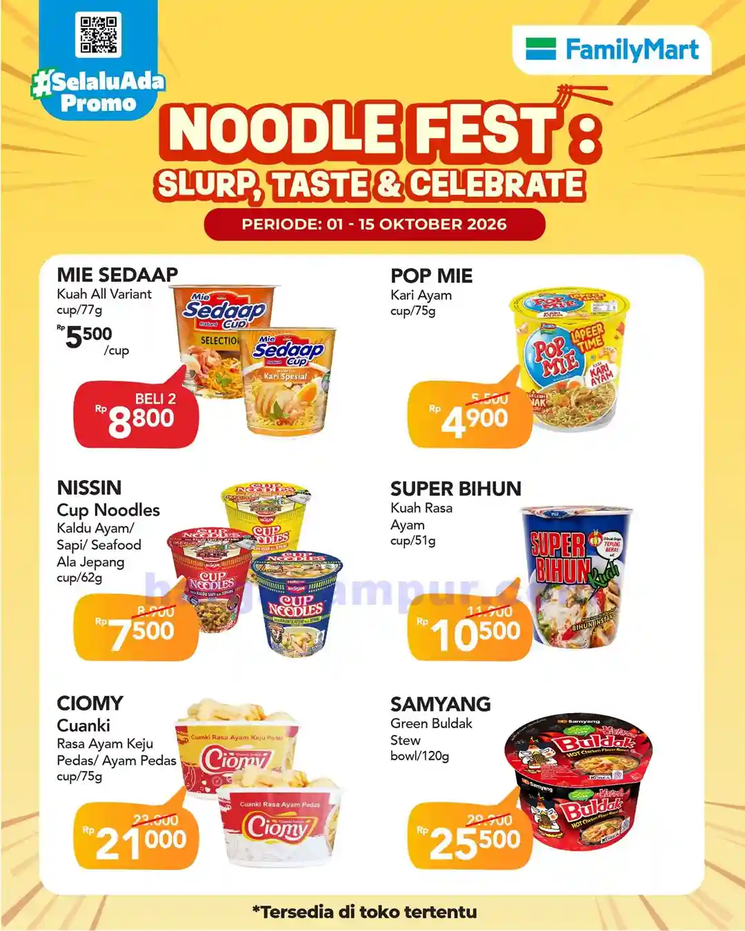 Katalog Promo JSM FamilyMart Terbaru 9 - 11 Oktober 2026 4 Katalog Promo FamilyMart Terbaru 1 15 Oktober 2026 9