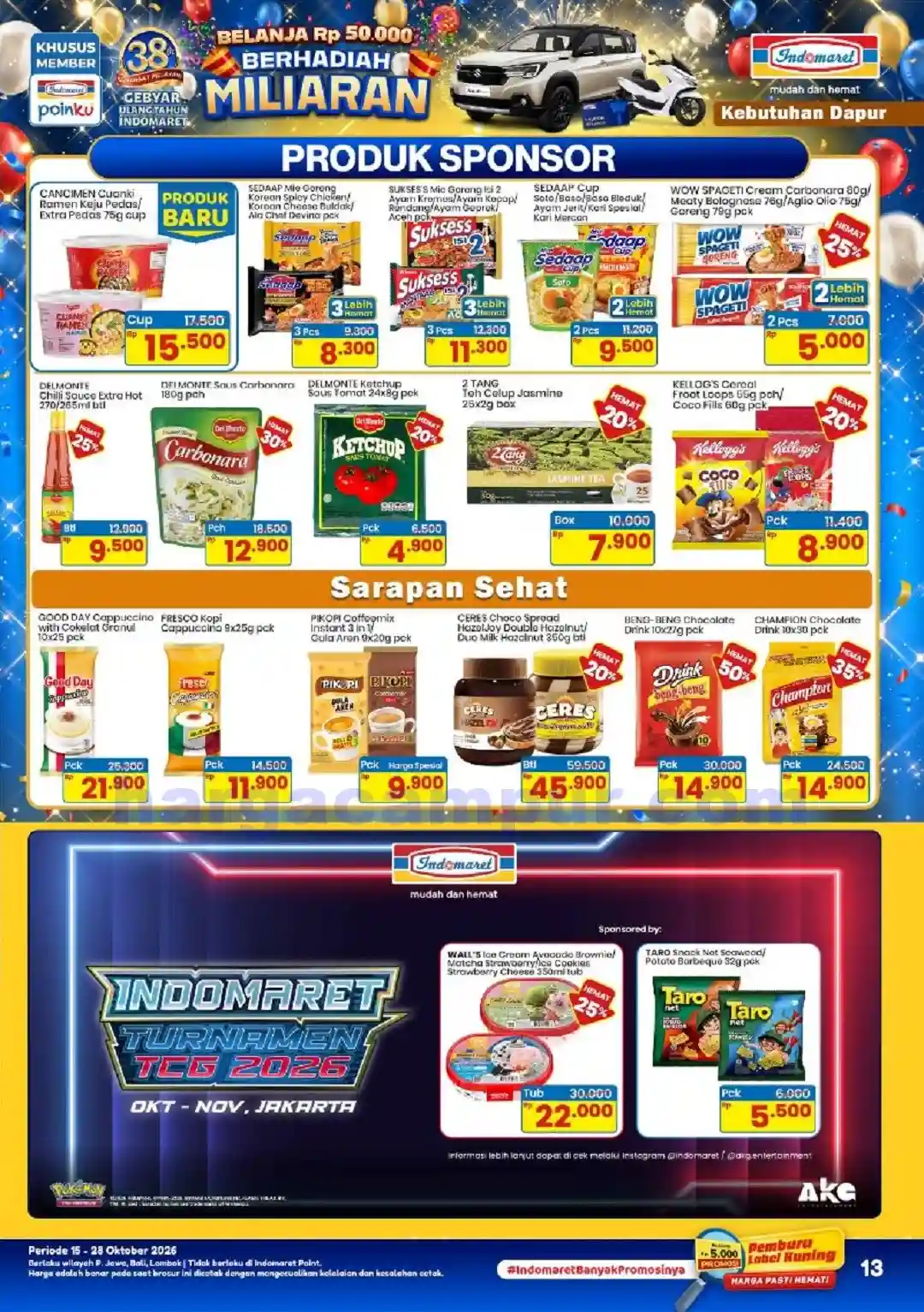 Katalog Indomaret Promo Terbaru 16 - 31 Oktober 2026 13 Katalog Promo Indomaret Terbaru 15 28 Oktober 2026 13