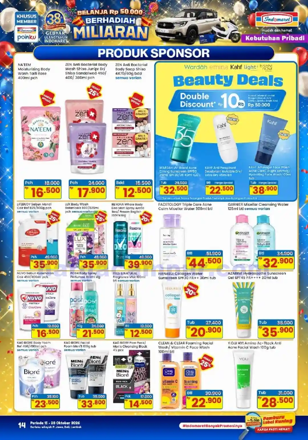 Katalog Indomaret Promo Terbaru 16 - 31 Oktober 2026 14 Katalog Promo Indomaret Terbaru 15 28 Oktober 2026 14