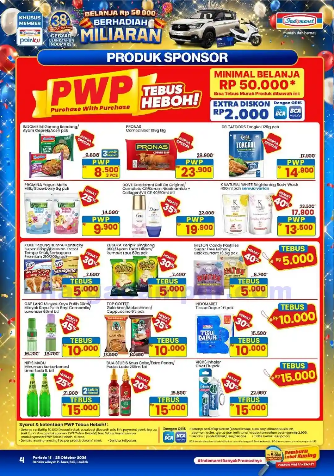 Promo PWP Indomaret Purchase With Purchase 15 - 21 Oktober 2026 1 Promo PWP Indomaret Purchase With Purchase 15 - 21 Oktober 2026