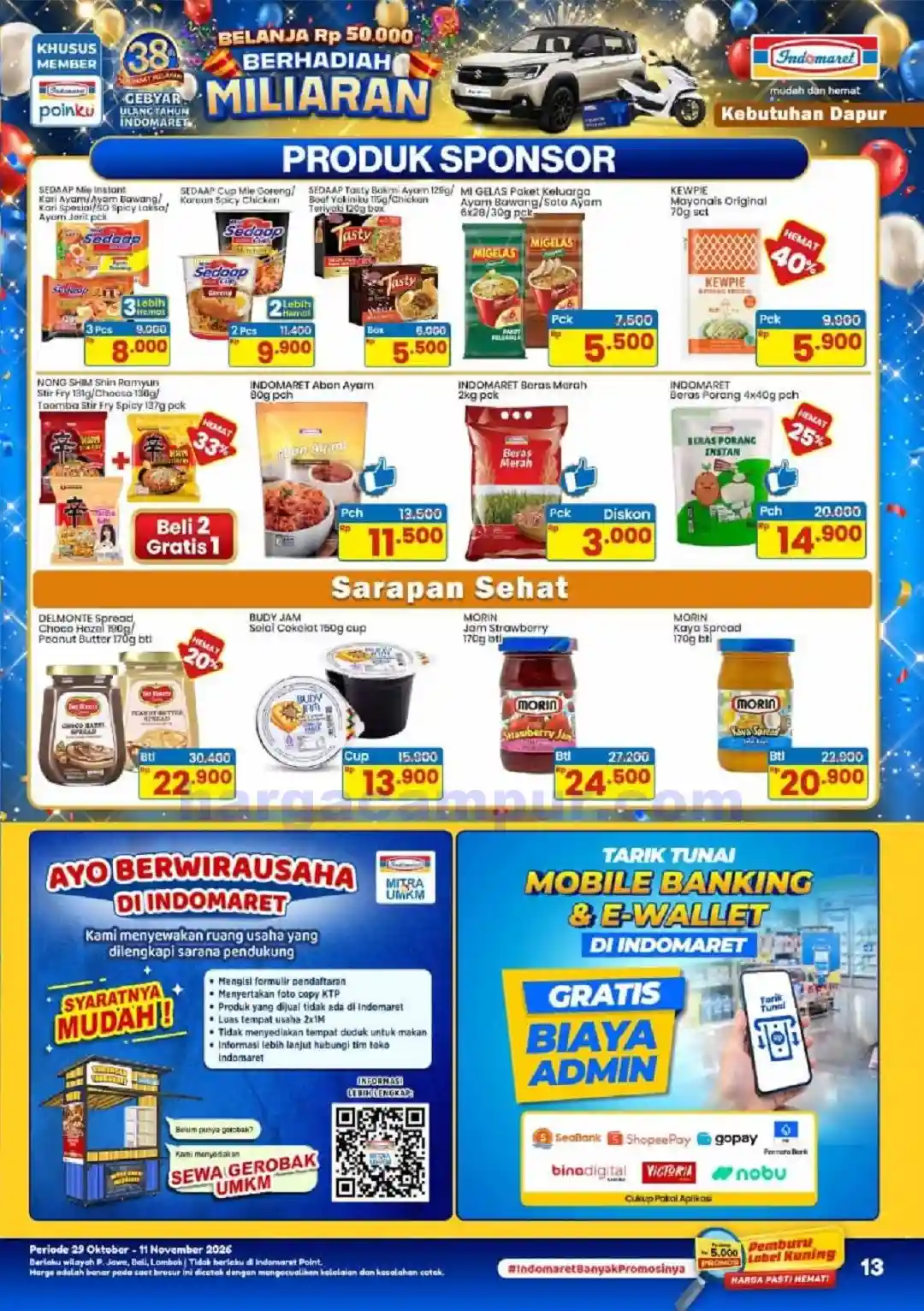 Katalog Indomaret Promo Terbaru 29 Okt - 4 Nov 2026 13 Katalog Promo Indomaret Terbaru 29 Oktober 11 November 2026 13
