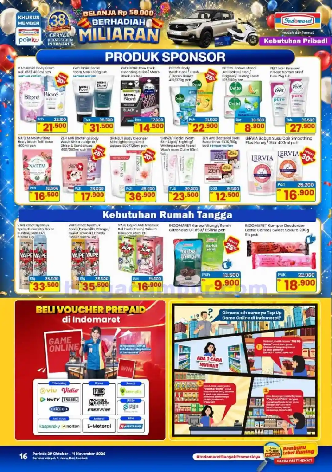 Katalog Indomaret Promo Terbaru 29 Okt - 4 Nov 2026 16 Katalog Promo Indomaret Terbaru 29 Oktober 11 November 2026 16