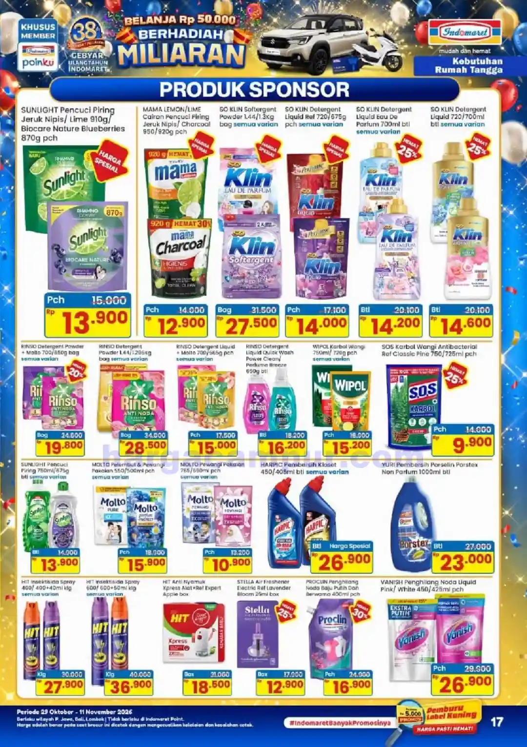 Katalog Indomaret Promo Terbaru 29 Okt - 4 Nov 2026 17 Katalog Promo Indomaret Terbaru 29 Oktober 11 November 2026 17