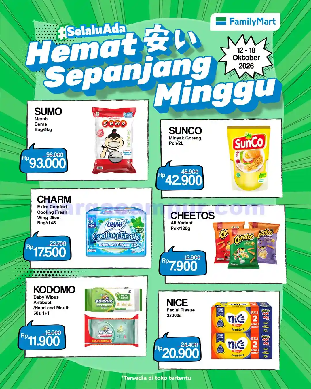 Katalog Promo JSM FamilyMart Terbaru 9 - 11 Oktober 2026 3 Katalog Promo JSM FamilyMart Terbaru 5 - 11 Oktober 2026.
