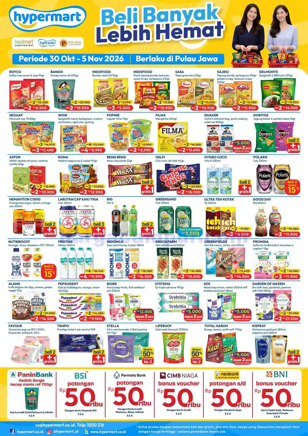 Promo Hypermart Weekday Terbaru 3 - 5 November 2026 4 Katalog Promo JSM Hypermart Terbaru 30 Oktober 5 November 2026 4
