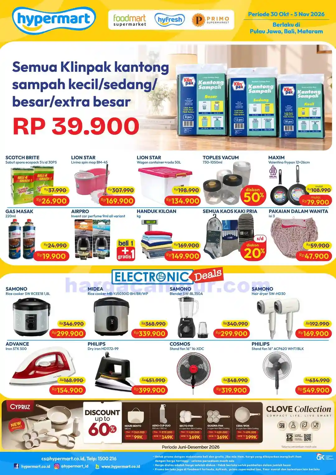 Promo Hypermart Weekday Terbaru 3 - 5 November 2026 8 Katalog Promo JSM Hypermart Terbaru 30 Oktober 5 November 2026 8