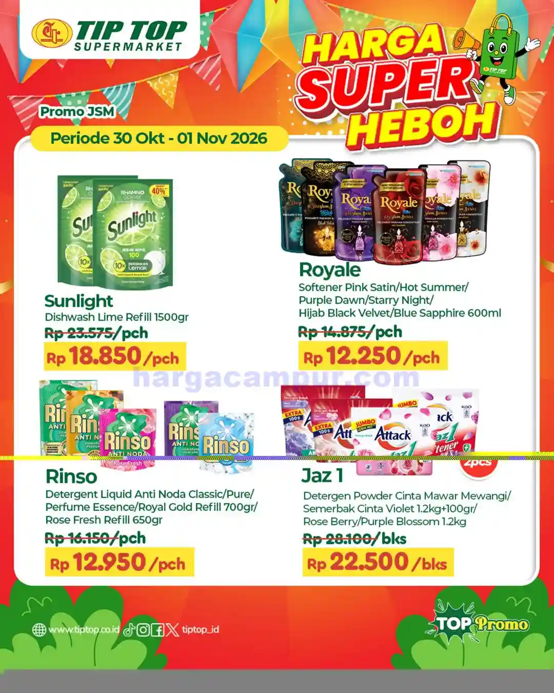 Katalog Promo JSM TIPTOP Swalayan Terbaru 30 Okt - 1 Nov 2026 10 Katalog Promo JSM TIPTOP Swalayan Terbaru 30 Oktober - 1 November 2026.