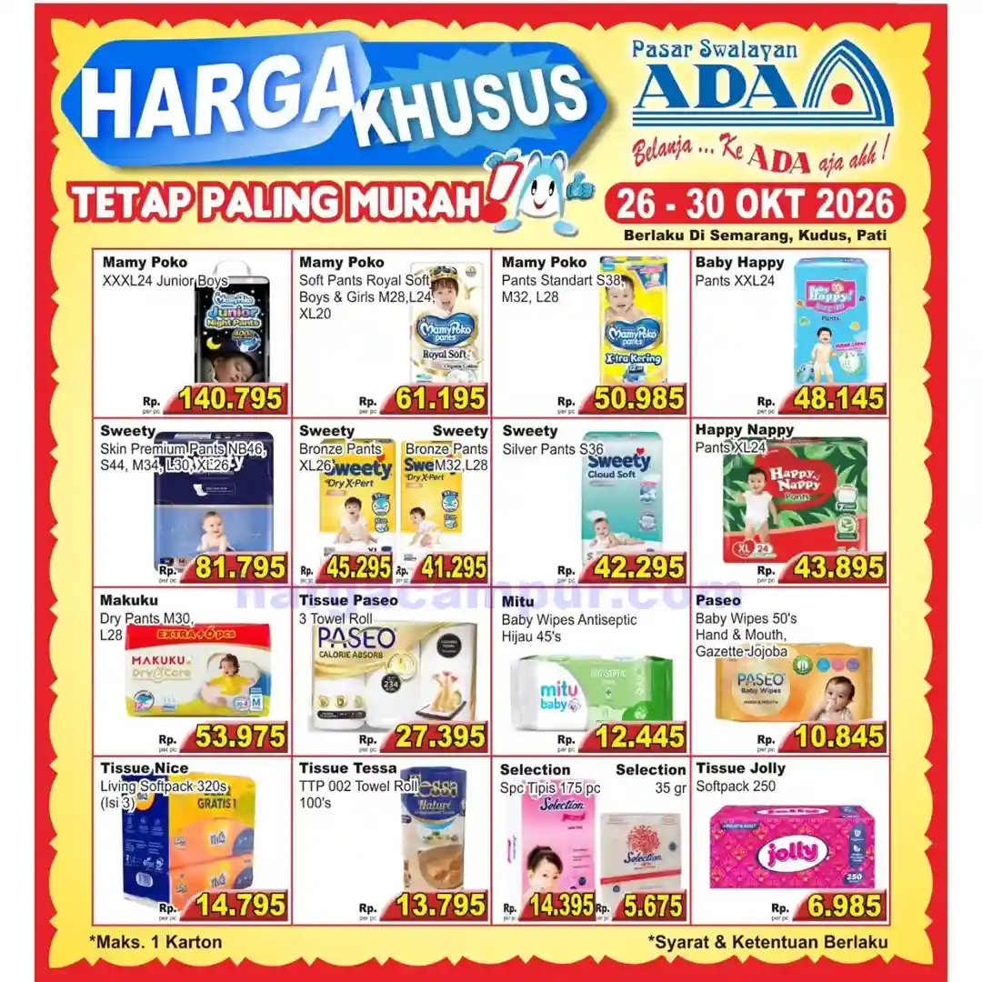 Promo Ada Swalayan Weekend Terbaru 31 Okt - 1 Nov 2026 9 Promo Ada Swalayan Weekday Terbaru 26 30 Oktober 2026 4
