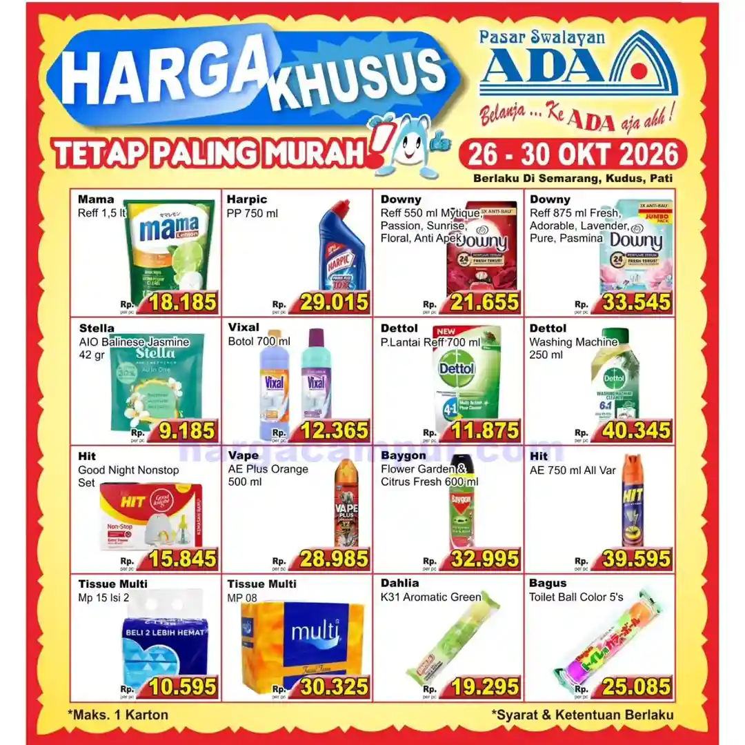 Promo Ada Swalayan Weekend Terbaru 31 Okt - 1 Nov 2026 5 Promo Ada Swalayan Weekday Terbaru 26 30 Oktober 2026 8