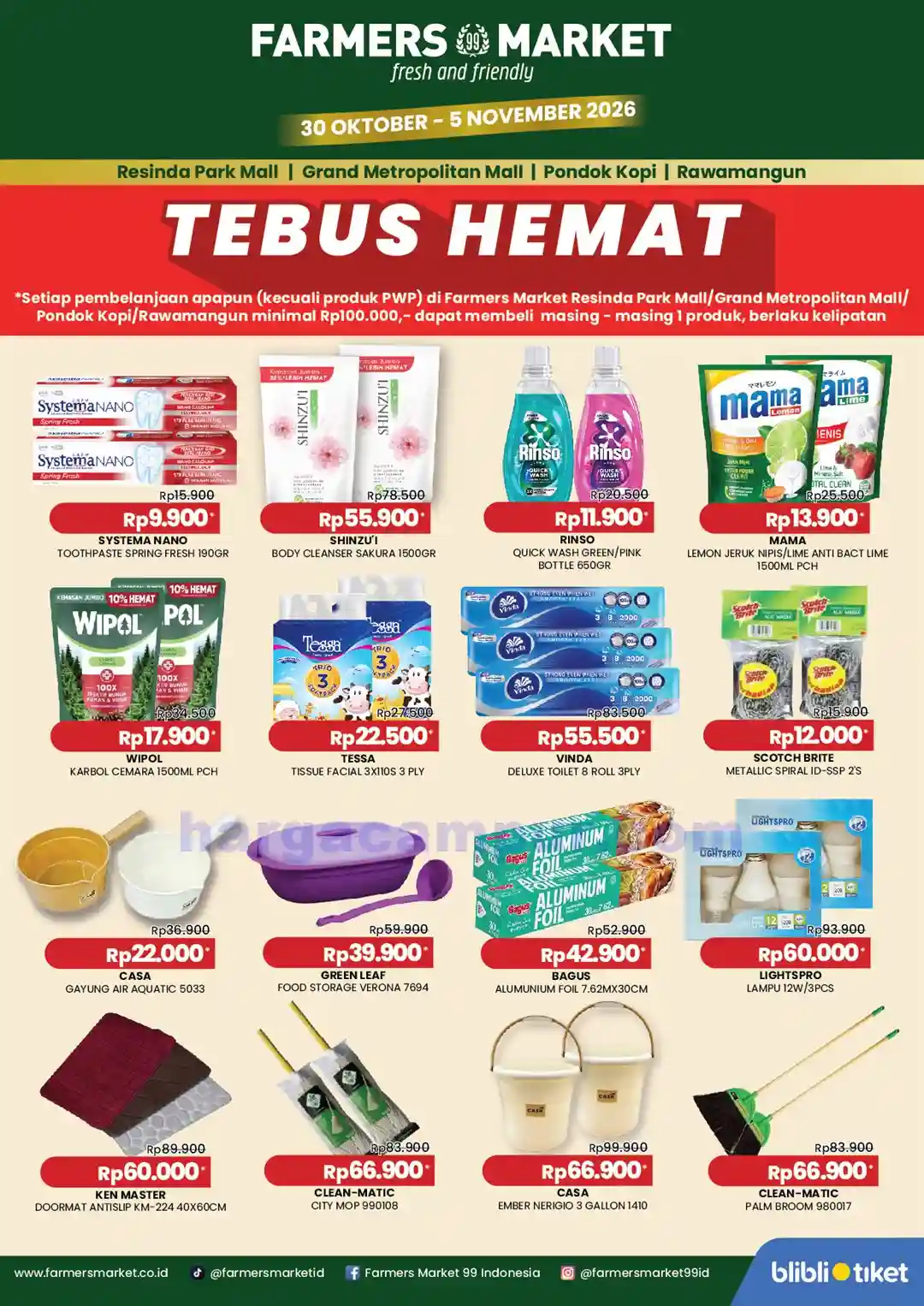 Promo Farmers Market Weekend Terbaru 30 Okt - 1 Nov 2026 3 Promo Farmers Market Weekend Terbaru 30 Oktober - 1 November 2026.